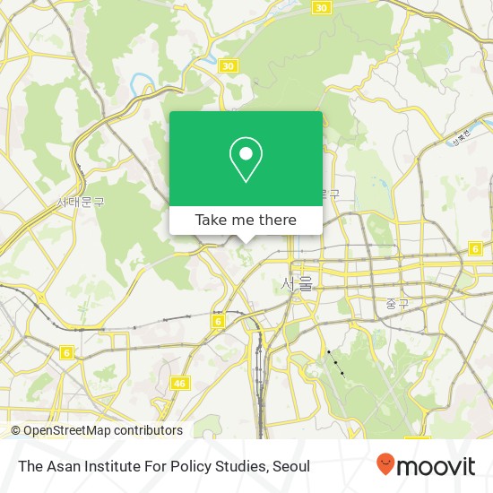 The Asan Institute For Policy Studies map