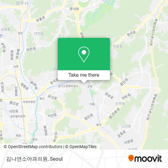 김나연소아과의원 map