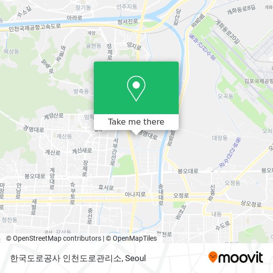 한국도로공사 인천도로관리소 map