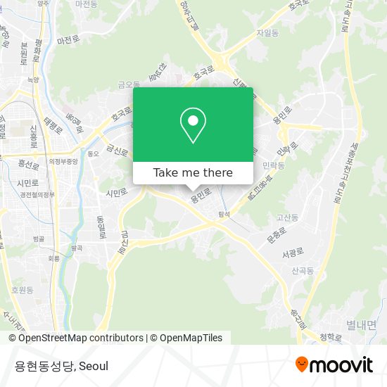 용현동성당 map