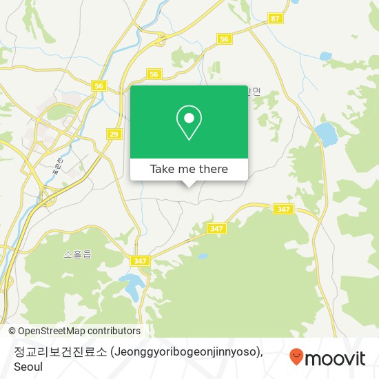 정교리보건진료소 (Jeonggyoribogeonjinnyoso) map