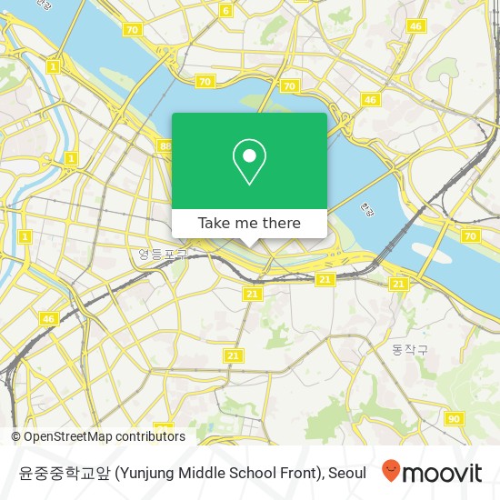 윤중중학교앞 (Yunjung Middle School Front) map