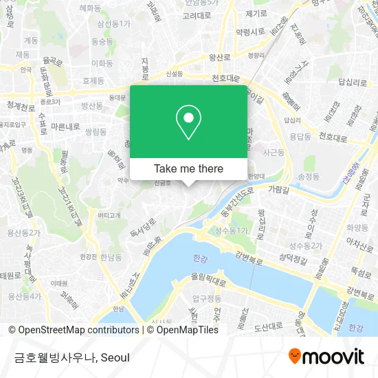 금호웰빙사우나 map