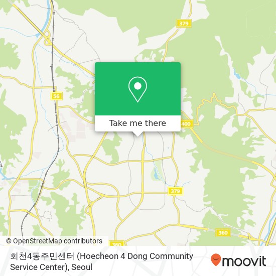 회천4동주민센터 (Hoecheon 4 Dong Community Service Center) map