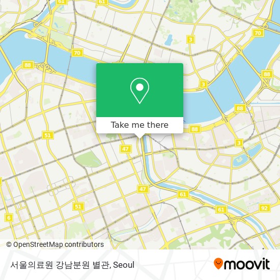 서울의료원 강남분원 별관 map