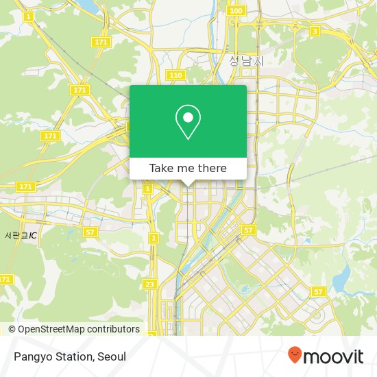 Pangyo Station map
