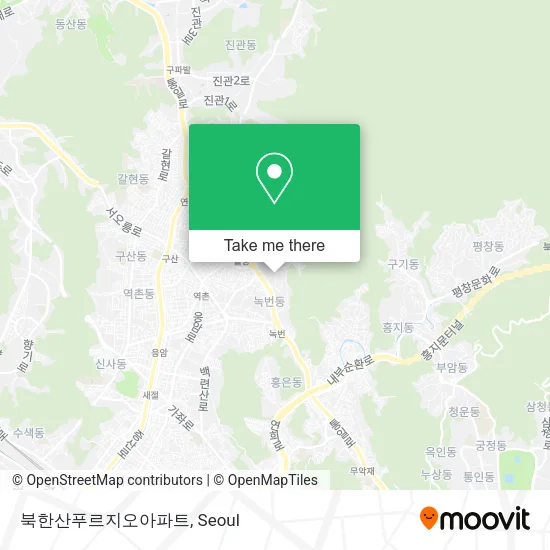 북한산푸르지오아파트 map