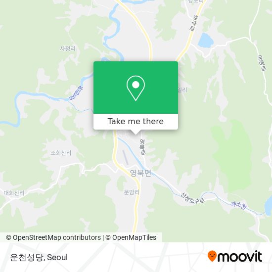 운천성당 map