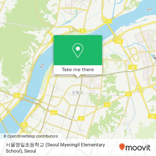 서울명일초등학교 (Seoul Myeongil Elementary School) map