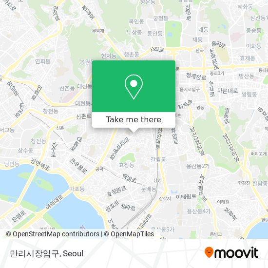 만리시장입구 map