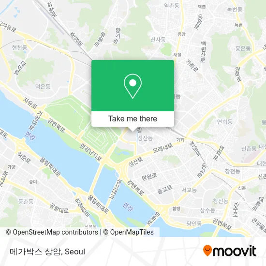 메가박스 상암 map