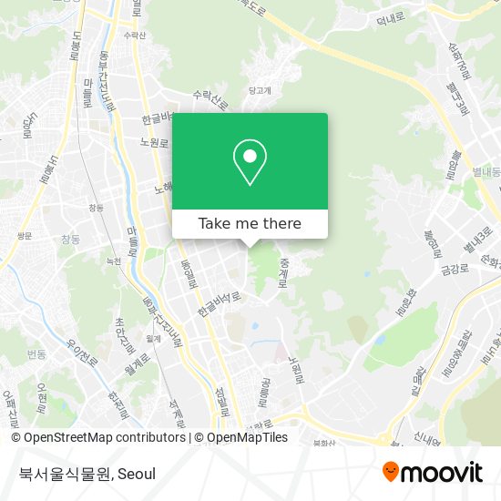 북서울식물원 map