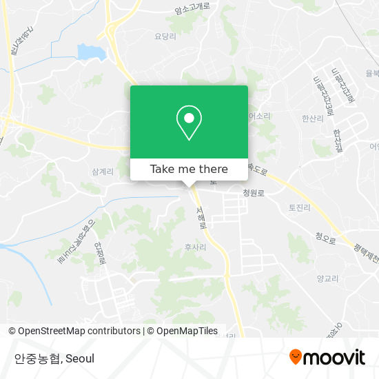 안중농협 map