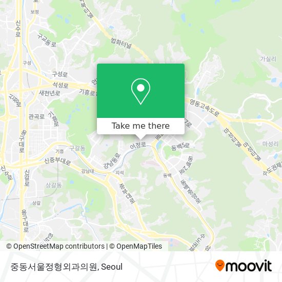 중동서울정형외과의원 map