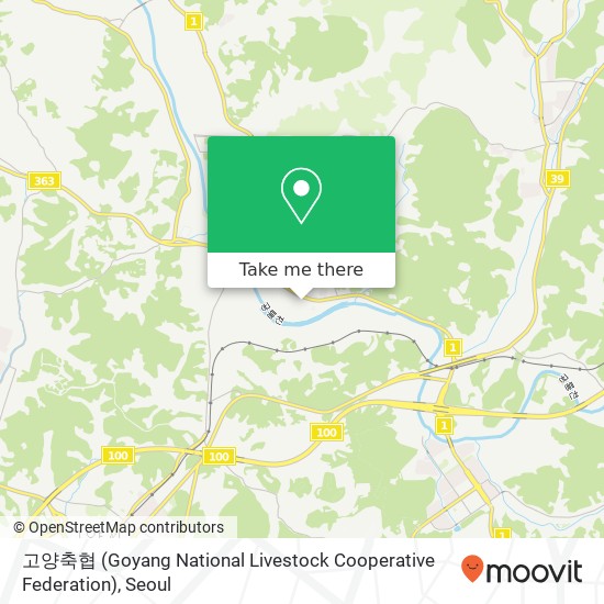 고양축협 (Goyang National Livestock Cooperative Federation) map