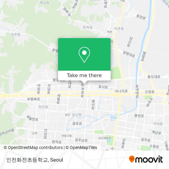 인천화전초등학교 map