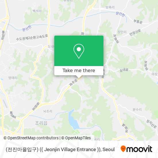 (전진마을입구) (( Jeonjin Village Entrance )) map