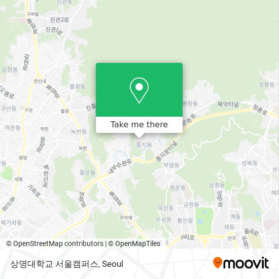 상명대학교 서울캠퍼스 map