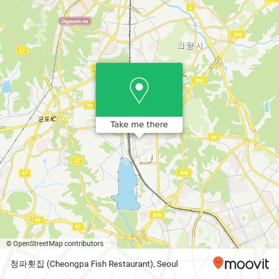 청파횟집 (Cheongpa Fish Restaurant) map
