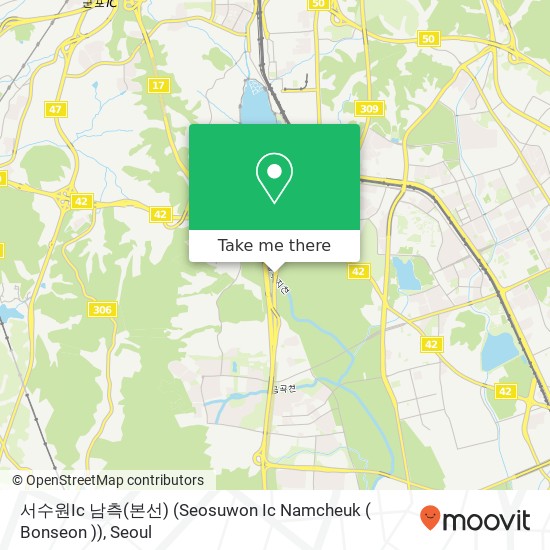 서수원Ic 남측(본선) (Seosuwon Ic Namcheuk ( Bonseon )) map