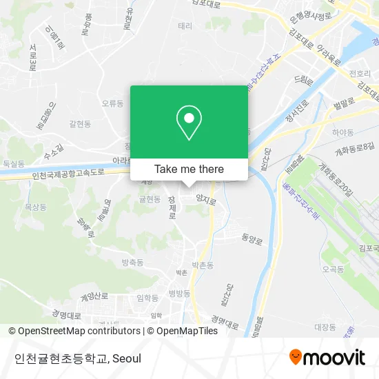 인천귤현초등학교 map