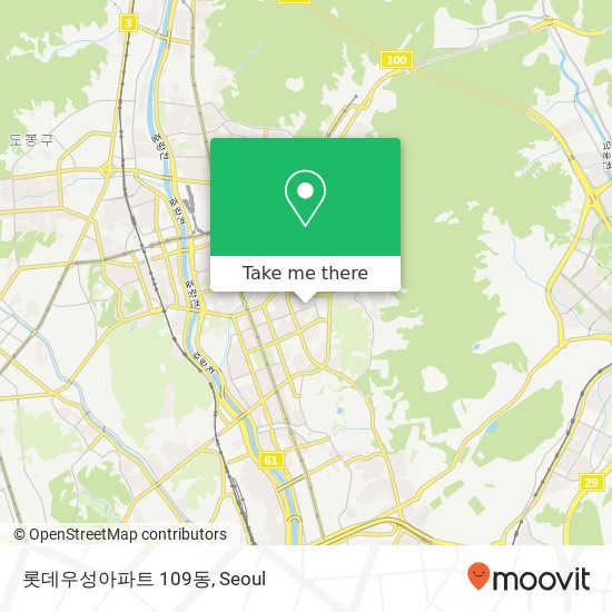 롯데우성아파트 109동 map