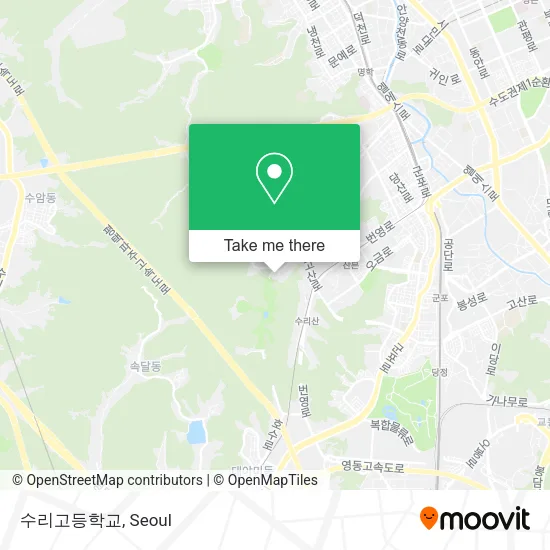 수리고등학교 map