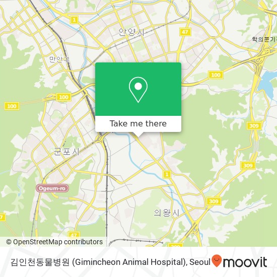 김인천동물병원 (Gimincheon Animal Hospital) map