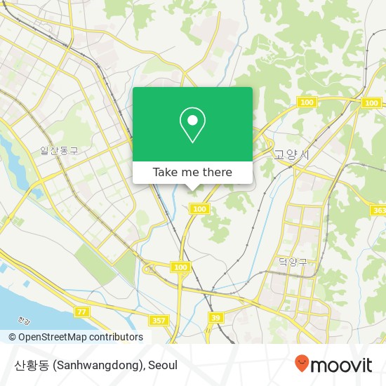 산황동 (Sanhwangdong) map