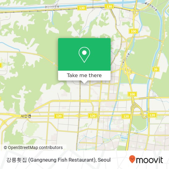 강릉횟집 (Gangneung Fish Restaurant) map