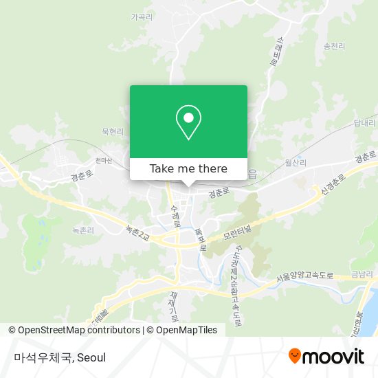 마석우체국 map