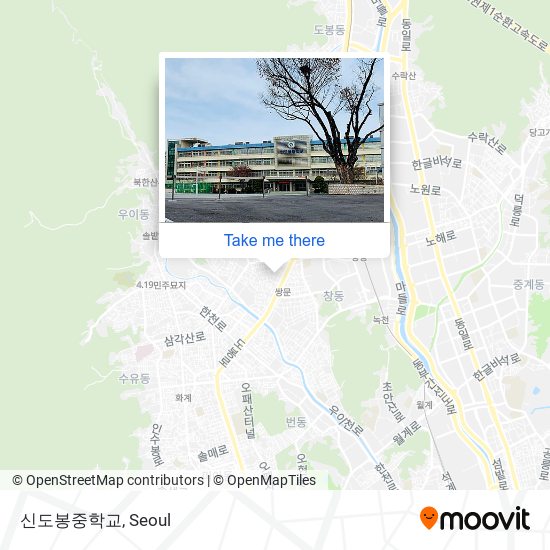 신도봉중학교 map