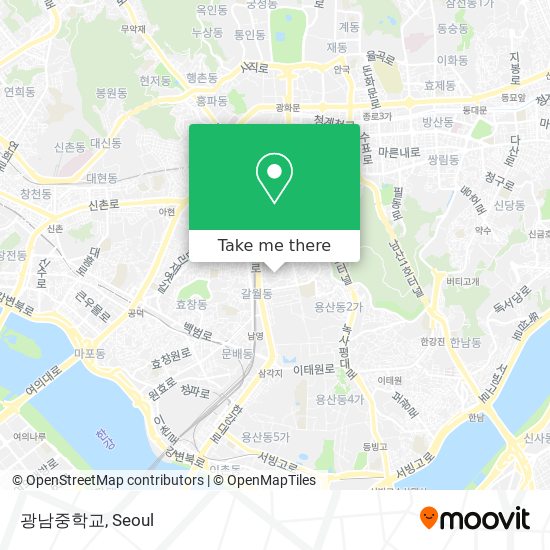 광남중학교 map