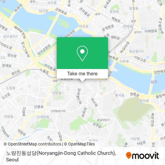 노량진동성당(Noryangjin-Dong Catholic Church) map