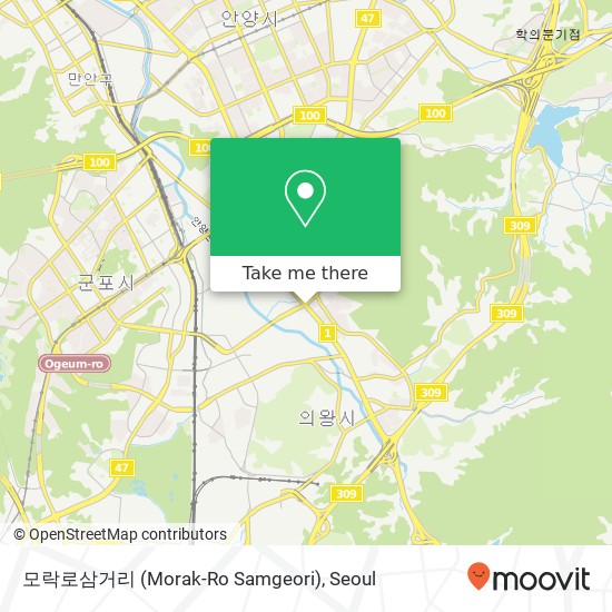 모락로삼거리 (Morak-Ro Samgeori) map