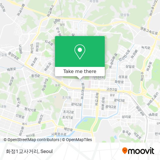 화정1교사거리 map