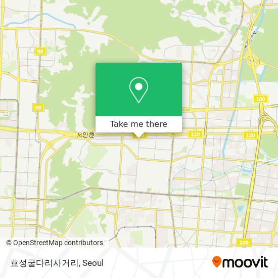 효성굴다리사거리 map