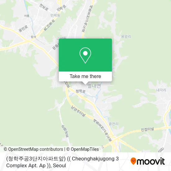(청학주공3단지아파트앞) (( Cheonghakjugong 3 Complex Apt. Ap )) map