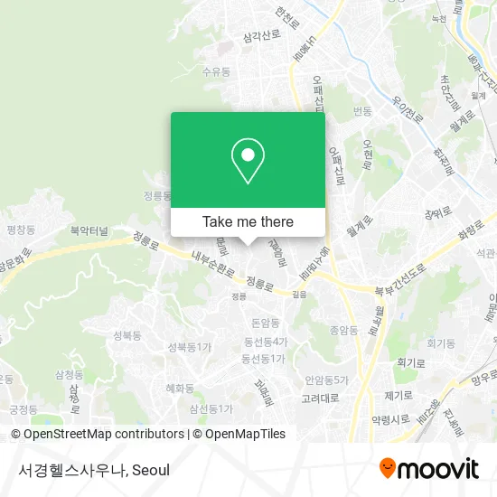 서경헬스사우나 map