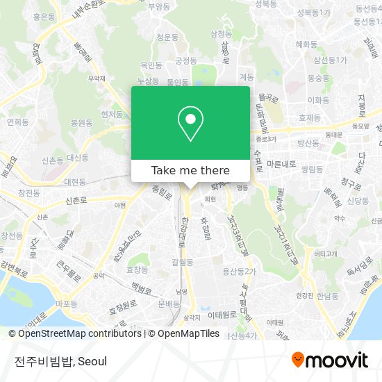 전주비빔밥 map
