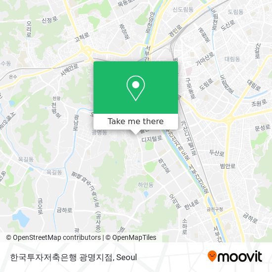 한국투자저축은행 광명지점 map