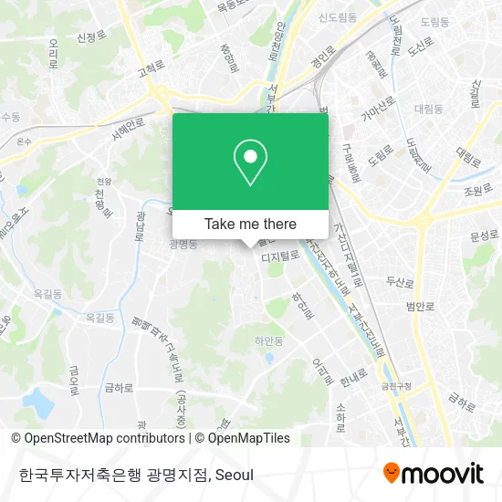 한국투자저축은행 광명지점 map