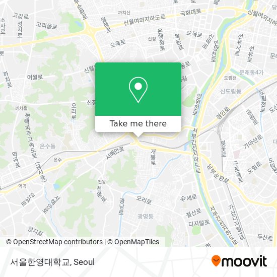 서울한영대학교 map