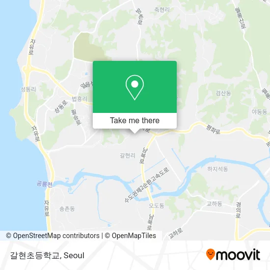 갈현초등학교 map