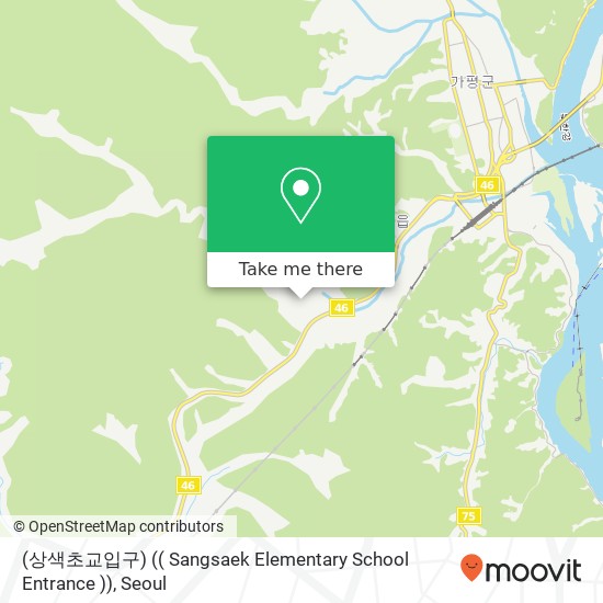 (상색초교입구) (( Sangsaek Elementary School Entrance )) map