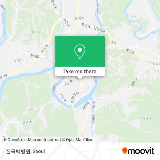 전곡백병원 map