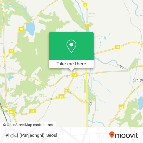 판정리 (Panjeongni) map