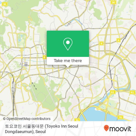 토요코인 서울동대문 (Toyoko Inn Seoul Dongdaeumun) map