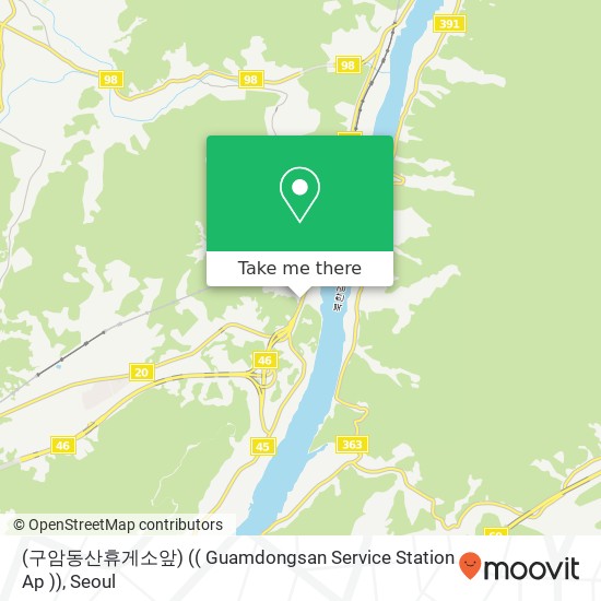 (구암동산휴게소앞) (( Guamdongsan Service Station Ap )) map