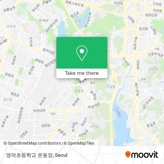 영덕초등학교 운동장 map